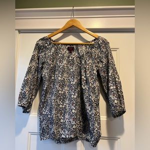 J. Crew Liberty Peasant Top Size Small